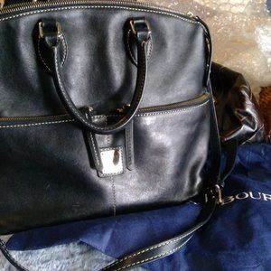 Dooney & Bourke Domed Satchel Black Bag